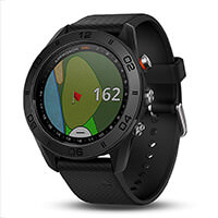 Garmin Approach S60 - Montre GPS de Golf - Noir avec bande de silicone