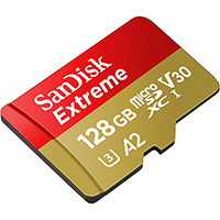 Carte mémoire MicroSDXC SanDisk Extreme 128 Go + Adaptateur SD