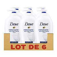 Avis sur Dove Original Savon Liquide Soin des Mains Protège et Hydrate Chaque Jour (Lot de 6x250ml)