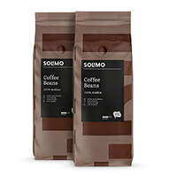 Avis sur Marque Amazon Solimo café en grains 2 kg (2 x 1 kg)